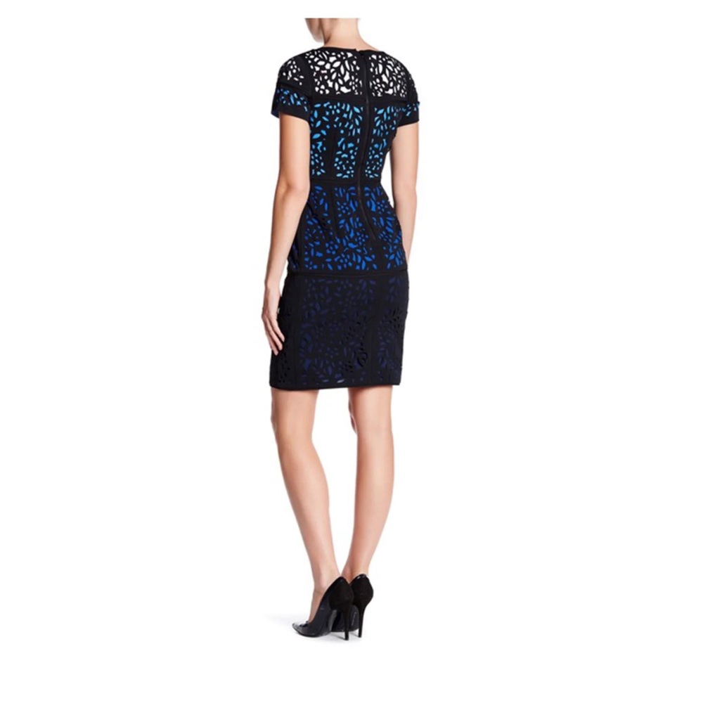 NWT-Antonio Melani Blue Ombre lazer cut dre - Picture 2 of 8